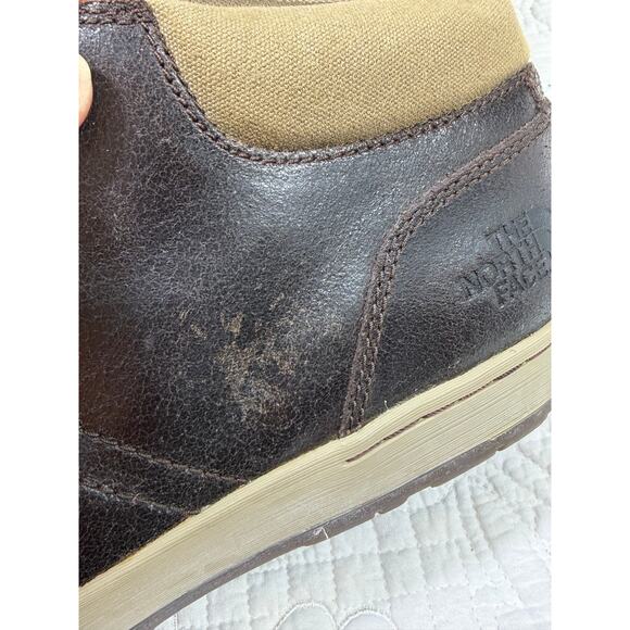The North Face Men 9 Brown Ballard BO Distressed Leather Boots Lace Up Outdoor main image 4